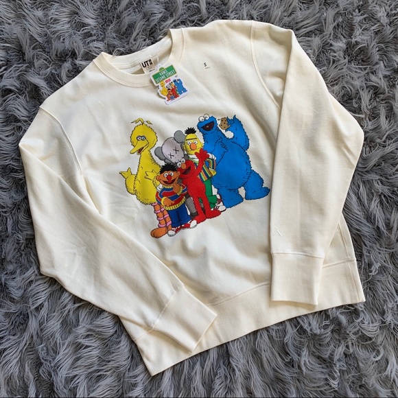 Uniqlo Other - Kaws Sesame Street Crewneck Sweatshirt